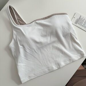 Lululemon - Ribbed Nulu Asymmetrical Yoga Tank